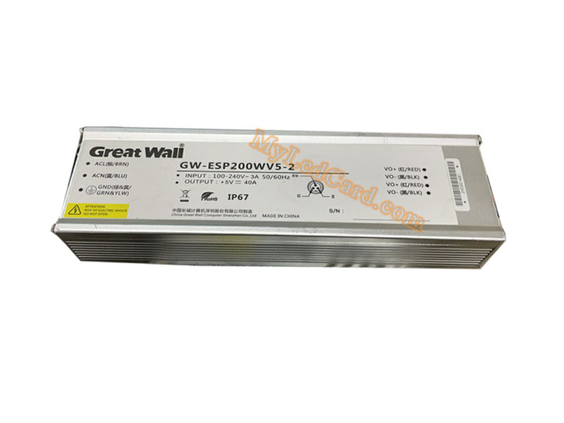 Great Wall GW-ESP200WV5-2 LED IP67 Power Supply