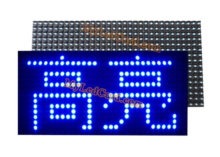 P10 Outdoor Waterproof 1B Blue Color LED Signage Module 320*160mm