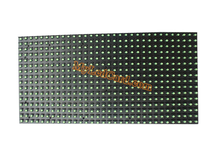 P10 Semi Outdoor High Brightness 1G Single Green Color LED Display Module 320*160mm