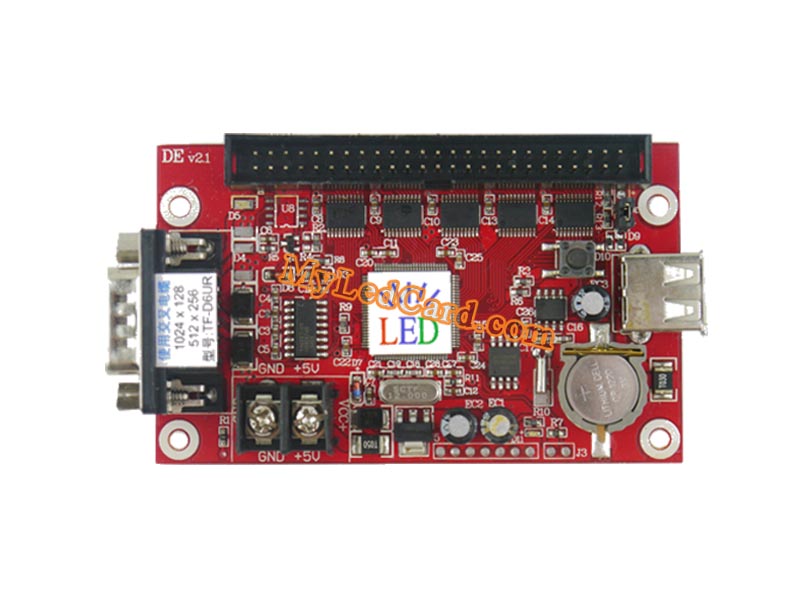 TF-D6UR TF-D3U LED Sign Control Card with USB/Serial Ports