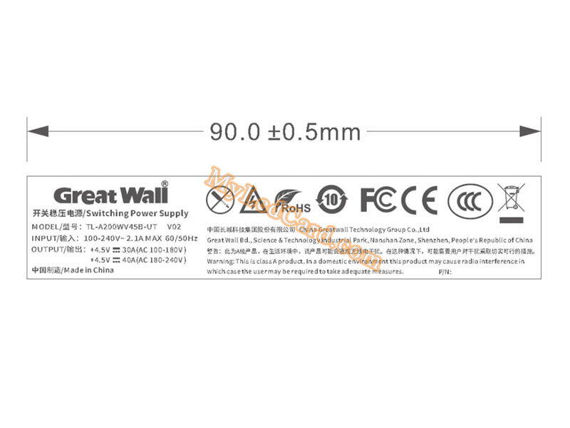 Great Wall TL-A200WV45B-UT LED Mini Power Supply