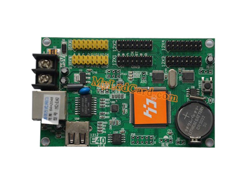 HD-E40 Ethernet and USB Ports LED Screen Controller