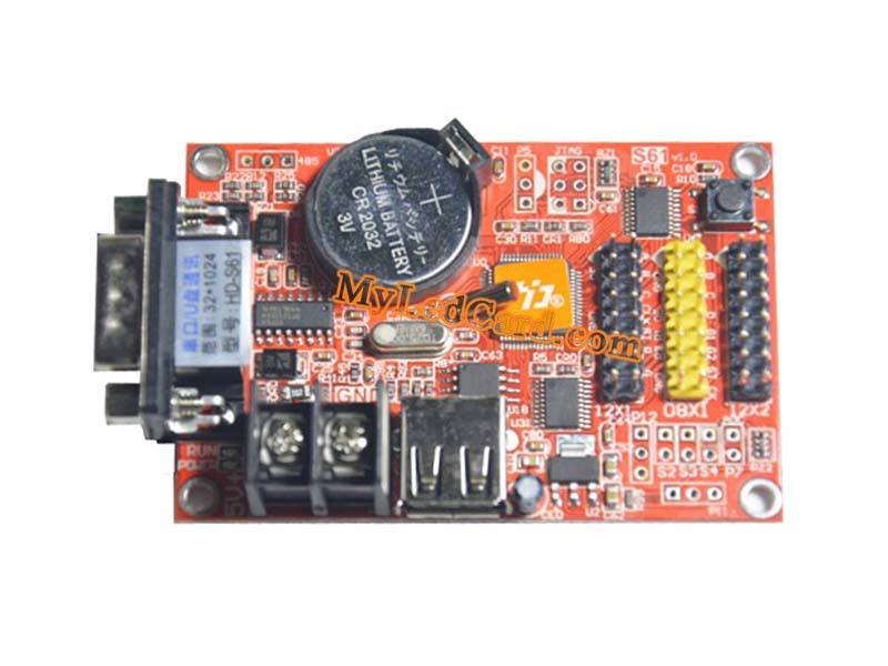 HD-S61 Serial and USB Port LED Moving Display Controller Card
