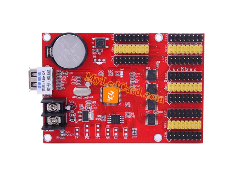 HD-U63 USB Port LED Scrolling Sign Controller Card