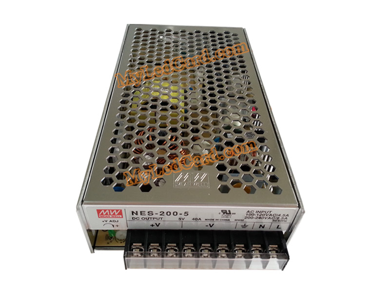 MeanWell NES-200-5 40A 5V 200W Switching Power Supply