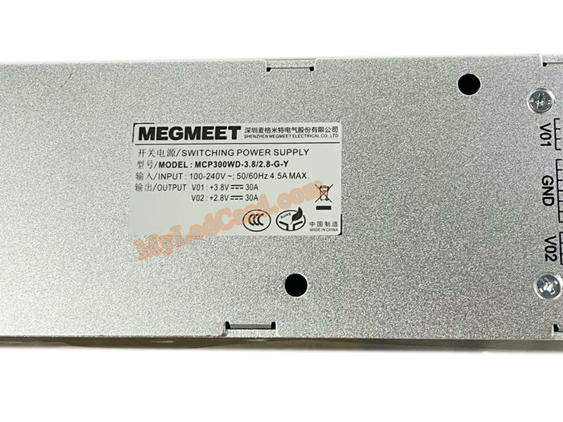 Megmeet MCP300WD-3.8/2.8-G-Y Common Cathode Power Supply MCP300WD-3.8/2.8-G by Megmeet - view 2