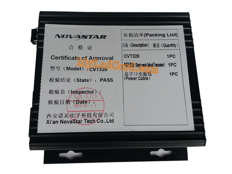 Novastar CVT320 Single Mode LED Fiber Converter - Click Image to Close