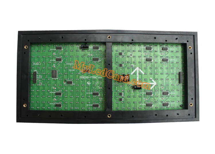 P10 Semi Outdoor High Brightness 1W Single White Color LED Display Module 320*160mm