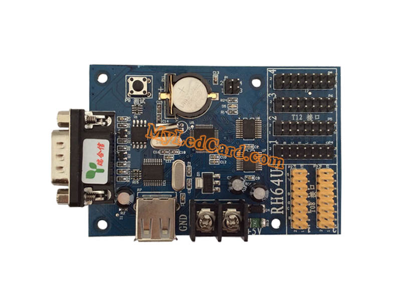 RH-64U LED Scrolling Board Controller with USB and Serial Ports