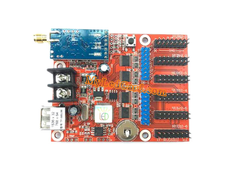 TF-M6UW WIFI+USB Communication LED Sign Controller Card