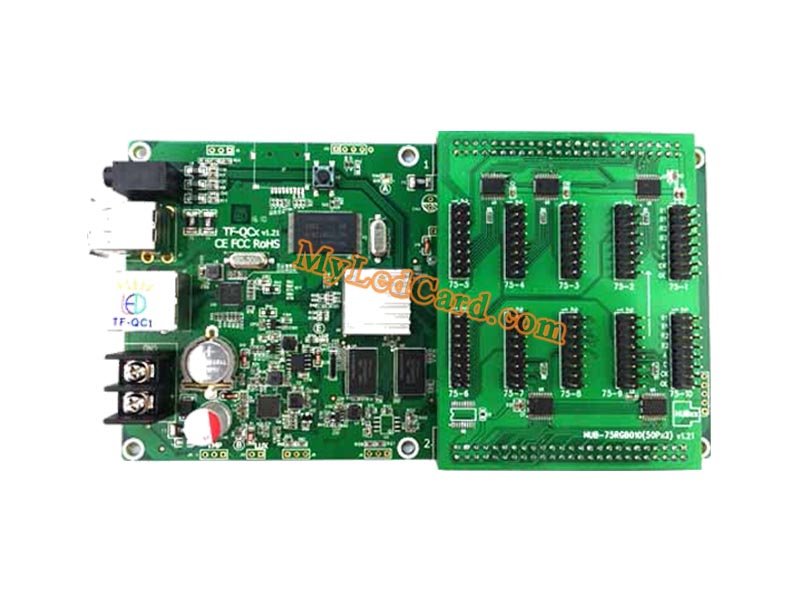 TF-QC1 USB Ethernet Port RGB LED Display Asynchronous Control Card